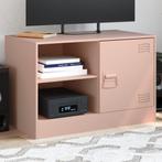 vidaXL Tv-meubel 67x39x44 cm staal roze, Huis en Inrichting, Verzenden, Nieuw, Metaal