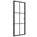 Binnendeur | 76x201,5cm | Helder ESG-Glas | Aluminium |, Nieuw, 80 tot 100 cm, 200 tot 215 cm, Binnendeur