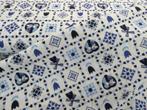 Delftsblauw stoffen, Verzenden, Nieuw, Katoen, 120 cm of meer