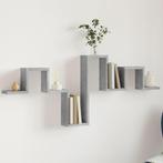 vidaXL Wandschap 104,5x10x43 cm bewerkt hout betongrijs, Huis en Inrichting, Woonaccessoires | Wandplanken en Boekenplanken, Verzenden