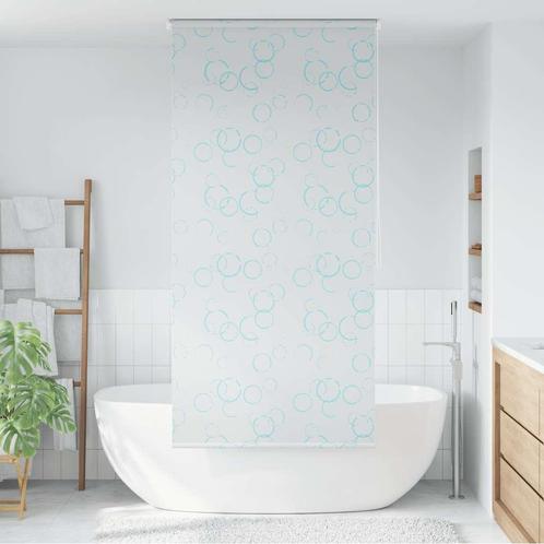 vidaXL Rolgordijn voor douche 100x240 cm bubbel, Huis en Inrichting, Badkamer | Badtextiel en Accessoires, Wit, Nieuw, Verzenden