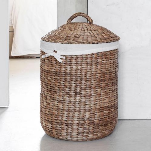 *WOONWINKEL* Must Living Tahiti Rieten Wasmand Met Deksel Na, Huis en Inrichting, Woonaccessoires | Overige, Nieuw, Verzenden