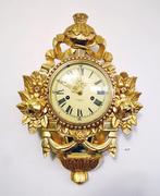 Cartel klok - Hout, Messing - 1940-1950, Antiek en Kunst