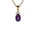 Audrey hanger 14 krt - Violet, Sieraden, Tassen en Uiterlijk, Ophalen of Verzenden, Nieuw