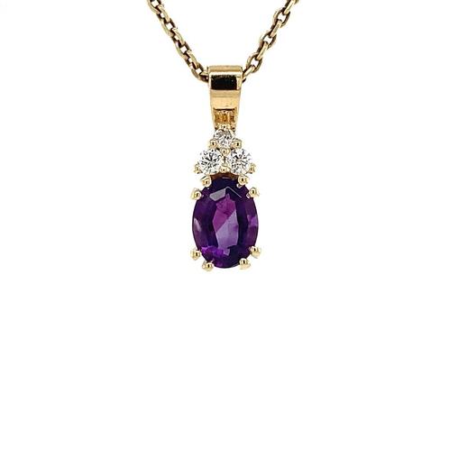 Audrey hanger 14 krt - Violet, Sieraden, Tassen en Uiterlijk, Ringen, Nieuw, Ophalen of Verzenden
