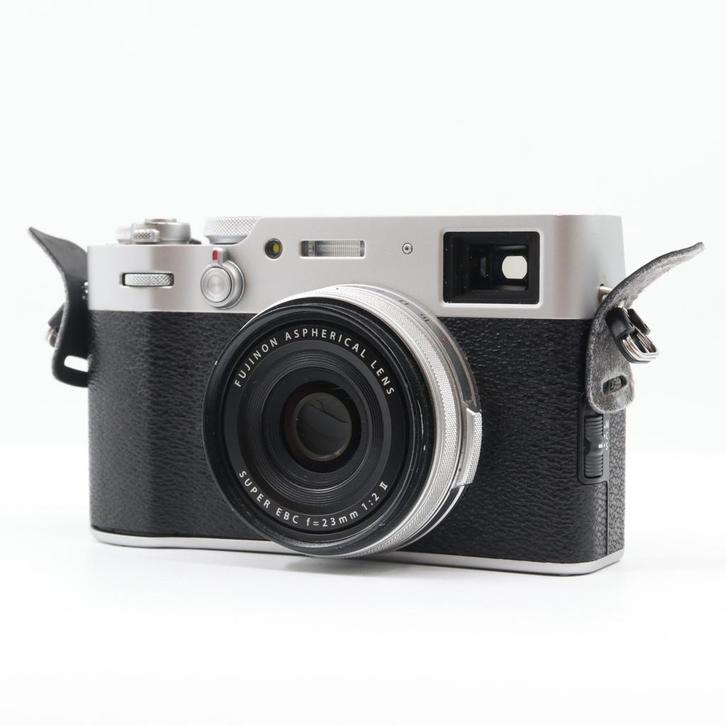 Digitale fotocamera | Fujifilm X100V zilver | Tweedehands, Audio, Tv en Foto, Fotocamera's Digitaal, Gebruikt, Verzenden