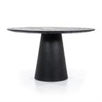 Eettafel Aron rond 130 - zwart, Huis en Inrichting, Ophalen of Verzenden, Nieuw