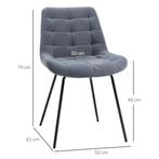 TRUUSK Set Van 2 Eetkamerstoelen Keukenstoel Gestoffeerde St, Verzenden, Nieuw