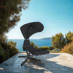 Hangstoel Elaria met zonnedak en zijvak - zwart, Tuin en Terras, Verzenden, Nieuw