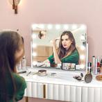 TRUUSK LED-make-upspiegel - 3 Lichtmodi - Dimbaar - Aanraakb, Huis en Inrichting, Tafels | Kaptafels, Verzenden, Nieuw