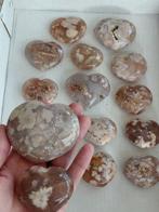 Unieke dikke bloemagaat edelsteen hartjes - Hoogte: 7 cm -, Verzamelen, Mineralen en Fossielen