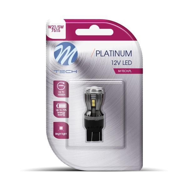 M-Tech LED W21 5W T20 12V - Platinum - 14x Osram Led di..., Auto-onderdelen, Verlichting, Nieuw, Verzenden