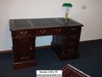 Engels Mahonie bureau buro 150 x 75 en 80 hoog nu €895,00, Huis en Inrichting, Bureaus, Ophalen, Nieuw, Bureau