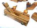 Old traditional carpenters planes, small collection from