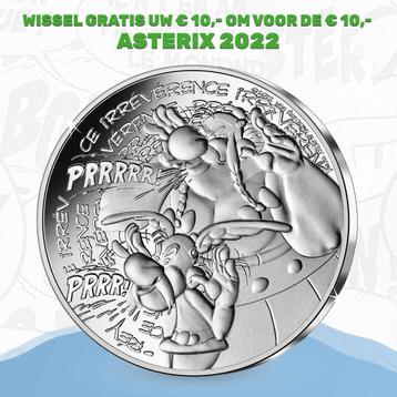 Wissel GRATIS € 10,- om voor de € 10,- Asterix munt 2022