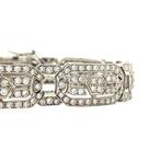 Witgouden armband met diamant 18.5 cm 18 krt, Sieraden, Tassen en Uiterlijk, Armbanden, Nieuw, Ophalen of Verzenden