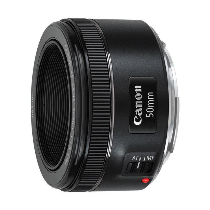 Canon EF 50mm f/1.8 STM objectief - Tweedehands, Audio, Tv en Foto, Fotografie | Lenzen en Objectieven, Standaardlens, Gebruikt