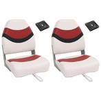 vidaXL 4-delige Bootstoelenset met hoge rugleuning, Watersport en Boten, Bootonderdelen, Verzenden, Nieuw