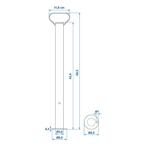 ProPlus Steunpoot - Gegalvaniseerd Staal - Ø 48 mm - 700..., Ophalen of Verzenden, Nieuw