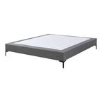 Tweepersoonsbed Lilla met bedbodem 160x200 cm donkergrijs [e, Huis en Inrichting, Verzenden, Nieuw