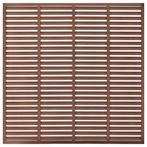 Louvre Schutting 180x180 Bruin | Retourdeal | 41% Korting, Tuin en Terras, Kunststof, 1 tot 2 meter, Minder dan 3 meter, Nieuw