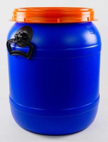 50 liter Voerton blauw beschikbaar voor biedingen