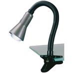 LED Klemlamp - Trion Fexy - E14 Fitting - Glans Grijs -, Huis en Inrichting, Lampen | Tafellampen, Nieuw, Kunststof, Ophalen of Verzenden