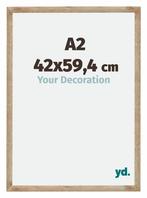 Fotolijst A2 - 42x59,4 cm - Goud - MDF - Catania, Huis en Inrichting, Woonaccessoires | Lijsten, Verzenden, Nieuw