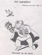 Spotprent over Nazi-jacht op de humor (lijst optie, Lithos), Verzenden