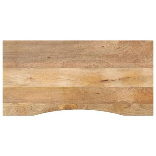 vidaXL Bureaublad met ronding 140x60x2,5 cm massief ruw, Huis en Inrichting, Tafels | Eettafels, Nieuw, Verzenden