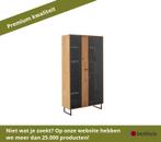 MCA Arezzo combi vitrinekast houtmateriaal/wild eiken, Ophalen of Verzenden, Nieuw, Overige materialen