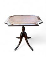 Bijzettafel - Hout, Leder