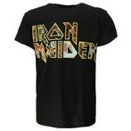 Iron Maiden Eddie Logo T-Shirt - Officiële Merchandise, Kleding | Heren, T-shirts, Verzenden, Nieuw