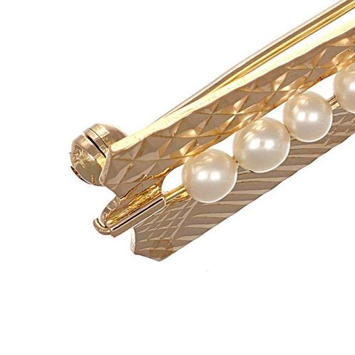 Broche - 18 karaat Geel goud - Parel, Sieraden, Tassen en Uiterlijk, Antieke sieraden
