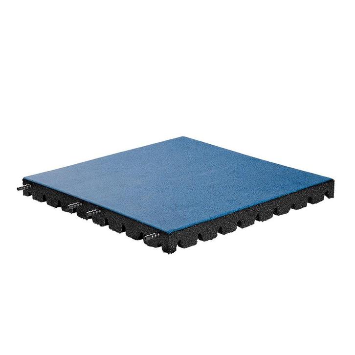Rubber tegel met pen- en gat verbinding EPDM - Blauw - 50x50, Tuin en Terras, Tegels en Klinkers, Verzenden