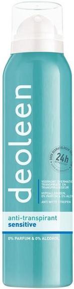 DEOLEEN ANTI-TRANSPIRANT SENSITIVE DEO SPRAY SPUITBUS 150 ML, Sieraden, Tassen en Uiterlijk, Uiterlijk | Lichaamsverzorging, Verzenden