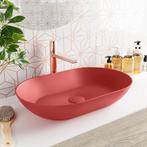 MONDIAZ ONNI Waskom solid surface 55cm kleur Fire / Fire, Ophalen of Verzenden, Nieuw, Overige typen