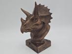 Bust of a Triceratops statue - home decor lover gift him her, Verzenden, Nieuw