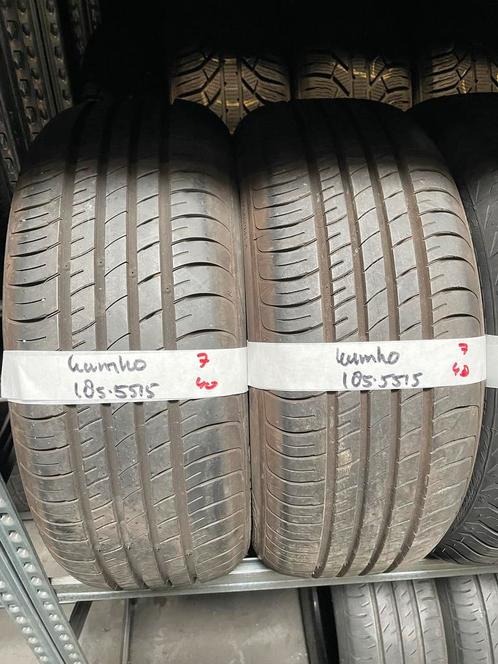 185-55-15 Kumho Zomerbanden 7mm Incl Montage 185 55 15, Auto-onderdelen, Banden en Velgen, 15 inch, Zomerbanden, 185 mm, Personenwagen