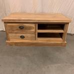 Teakhouten Salontafel met 4 lades - 100 x 60 cm - TTM Wonen, Huis en Inrichting, 50 tot 100 cm, Teakhout, Nieuw, Landelijk
