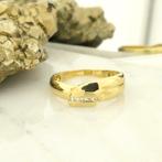 8 Krt. Fantasie ring met zirconia (tijdloos sieraad), Sieraden, Tassen en Uiterlijk, Antieke sieraden, Ophalen of Verzenden, Goud