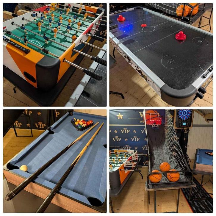 Airhockey, Pooltafel en een Voetbaltafel huren MEGA ACTIE, Hobby en Vrije tijd, Feestartikelen | Verhuur, Nieuw, Ophalen