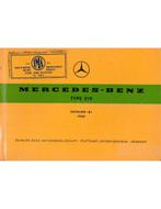 1958 MERCEDES BENZ 219 ONDERDELENHANDBOEK MULTI