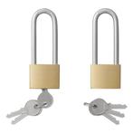 ProPlus Hangslot lang - messing - 40 mm - inclusief 3 sle..., Ophalen of Verzenden, Nieuw