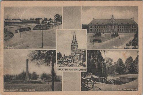 ENSCHEDE - Meerluik Groeten uit Enschede, Verzamelen, Ansichtkaarten | Nederland, Verzenden