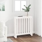 vidaXL Radiatorombouw 79,5x19x84 cm massief grenenhout wit, Doe-het-zelf en Verbouw, Verzenden, Nieuw