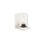 Moderne wandlamp wit met helde glas IP54 - Marshall, Nieuw, Glas, Minder dan 50 watt
