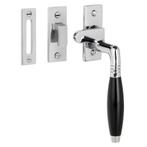 Raamsluiting Klassiek glanzend nikkel rechts - voor draai..., Ophalen of Verzenden, Nieuw, Koper of Messing, Schuif of Grendel