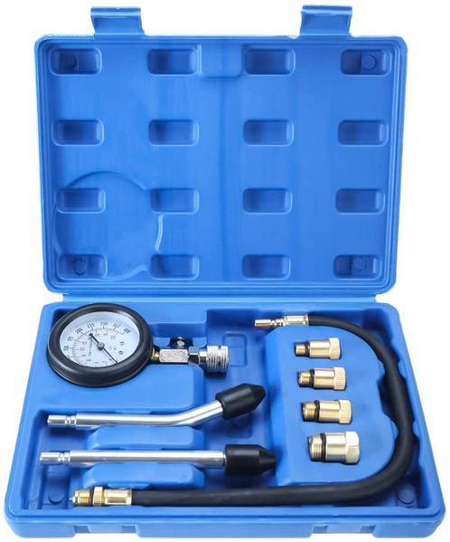Compressietester - Compressiemeter Benzinemotor - 8 Delig -, Auto diversen, Autogereedschap, Nieuw, Ophalen of Verzenden