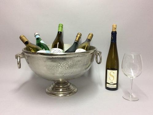 Wijnkoeler - Nickel-plated Aluminium - op voet, Antiek en Kunst, Antiek | Meubels | Tafels
